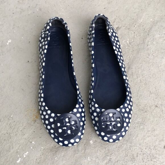 Tory Burch Minnie Polka dot flats - Picture 1 of 8